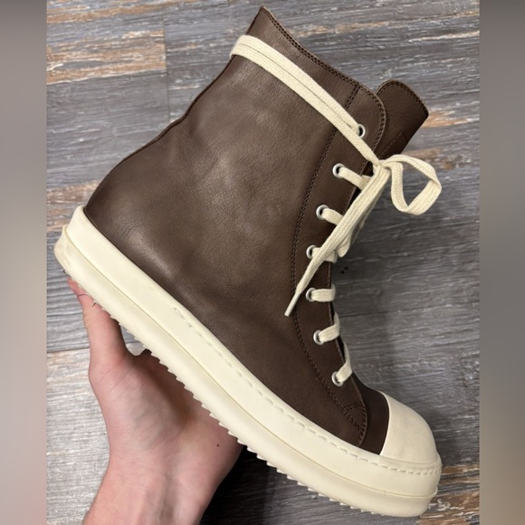 Rick Owens Ramone Mainline Brown Leather - Picture 1 of 10